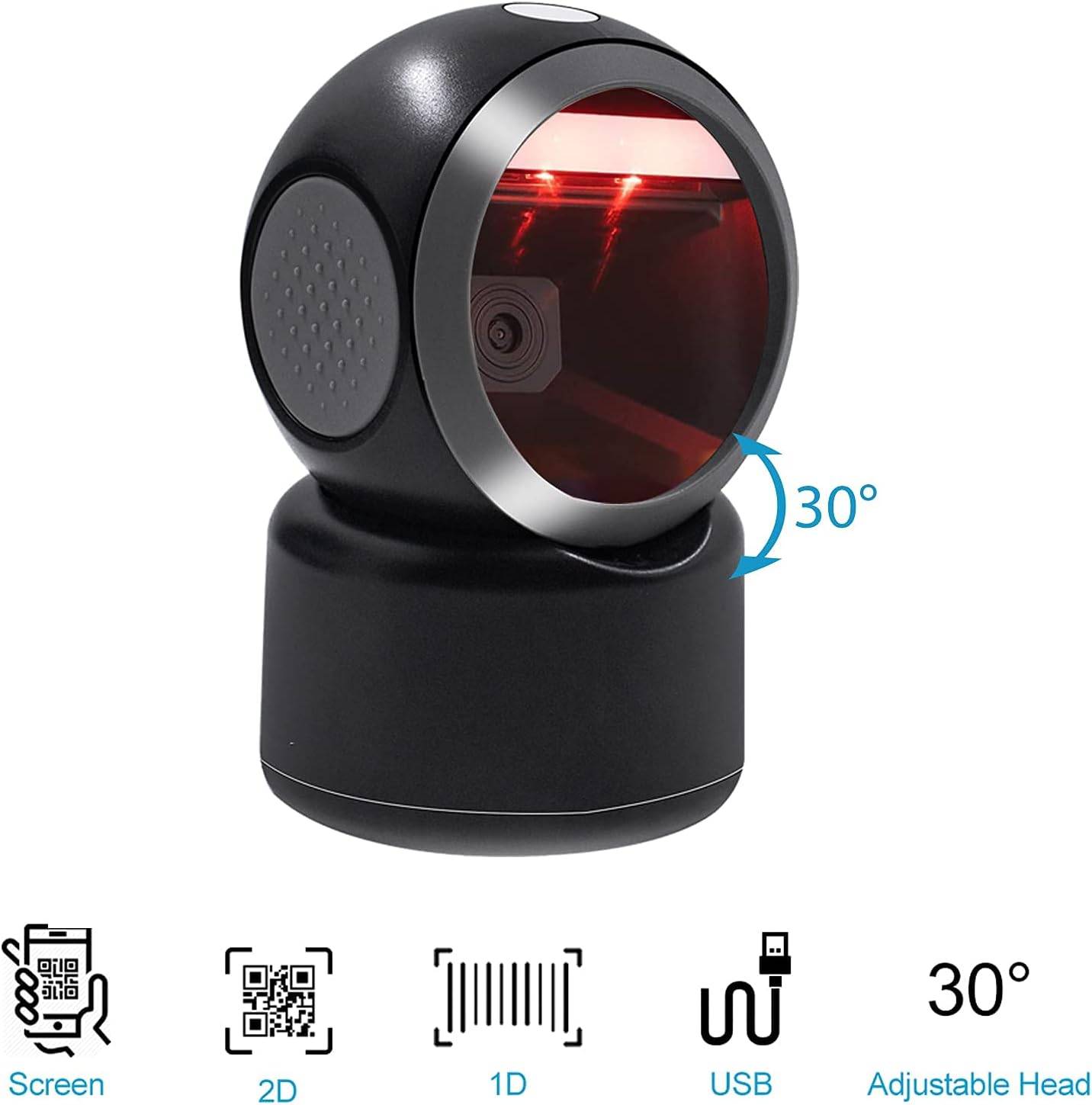 Symcode MJ3300 Omni-directional 2D Desktop Barcode Scanner